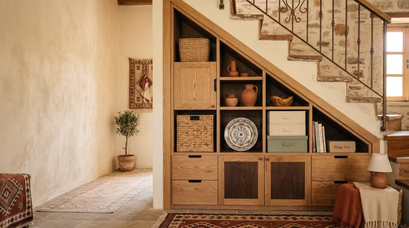 Merdivenin Altına Gizli Depolama Alanı Oluşturma Projesi