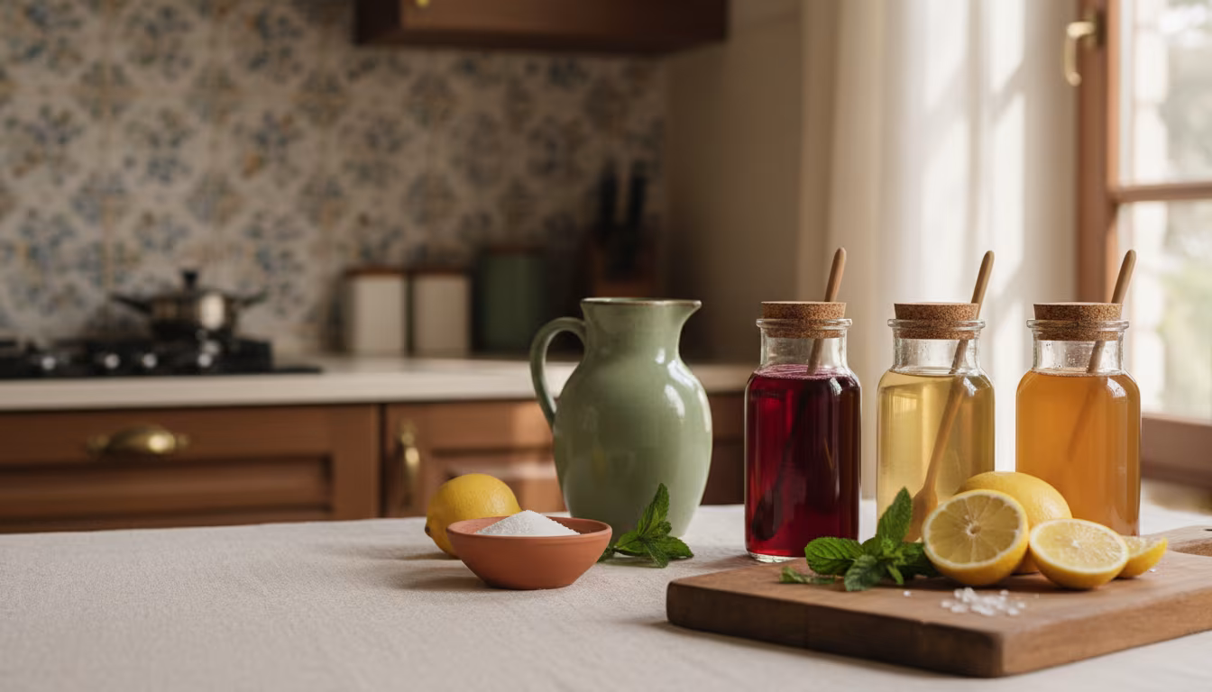 Evde Limonata ve Şurup Konsantresi Hazırlama Mevsimsel Tatlar