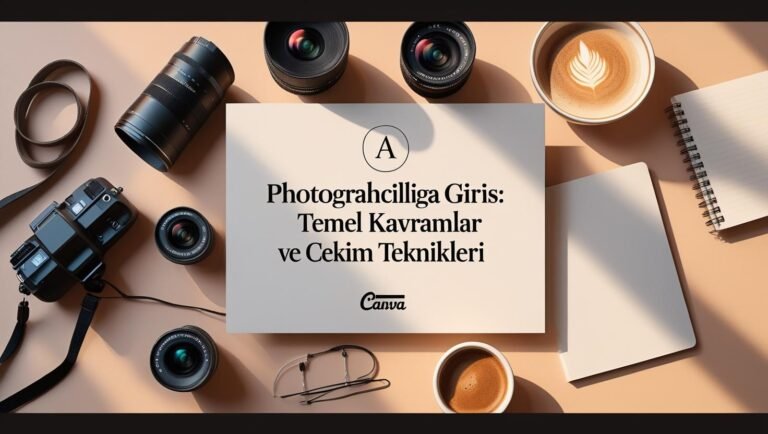 Uzun pozlama çekimleri için tripod üzerinde ayarlanmış kamera