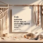 Evde adım adım makrome duvar süsü & anahtarlık yapımı.