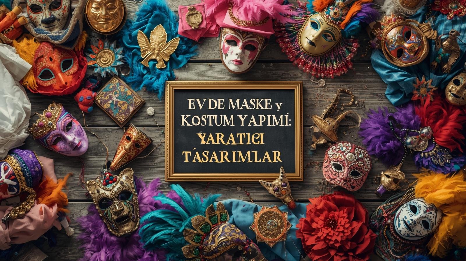 Evde maske ve kostüm yapımı rehberi için kapak görseli