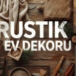 Rustik ev dekoru için eski eşyaların dönüştürüldüğü doğal ve sıcak yaşam alanı